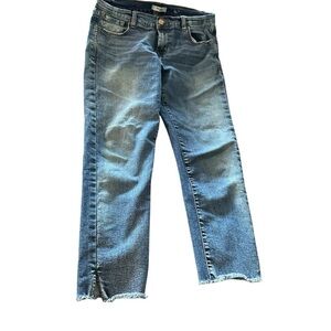 Kensie Women's Cropped Blue Jeans